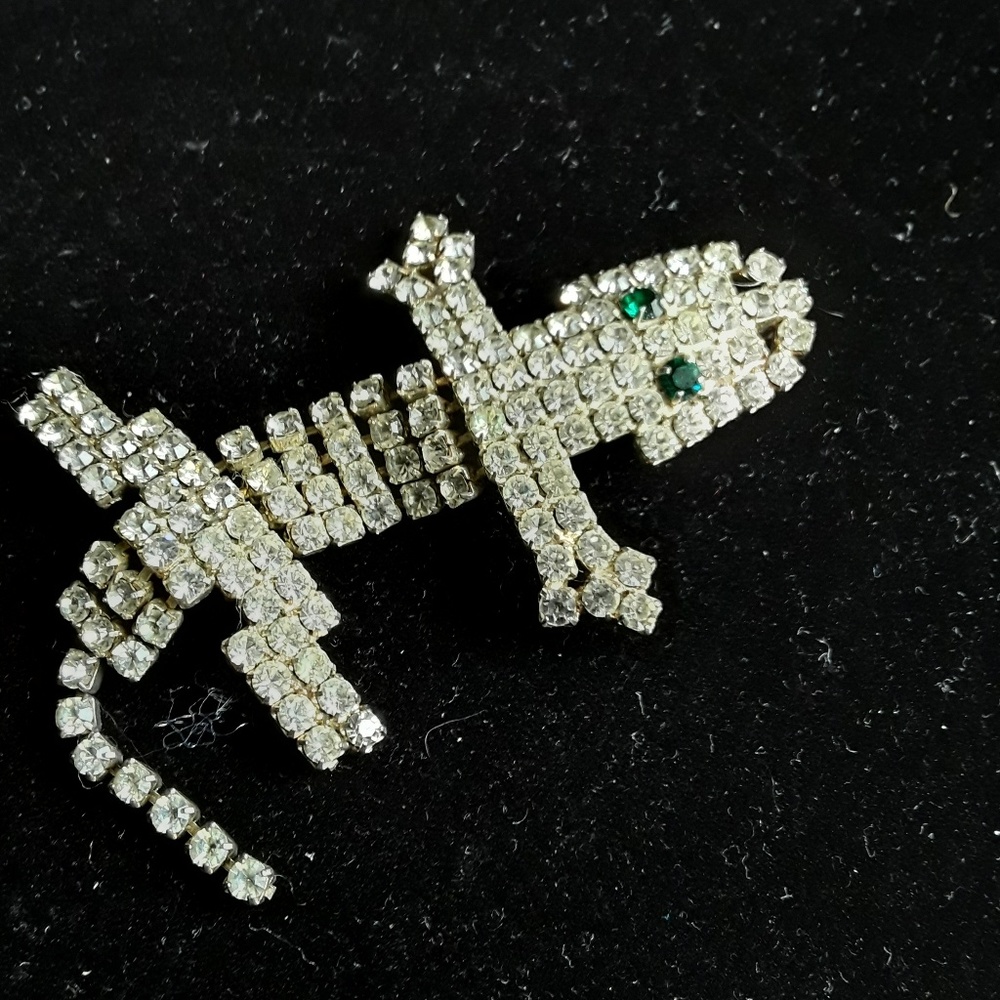 Vintage Rhinstone alligator